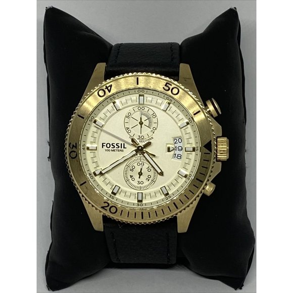 s-l400.jpg Fossil Wakefield CH2974 Men\'s Leather Analog Champ